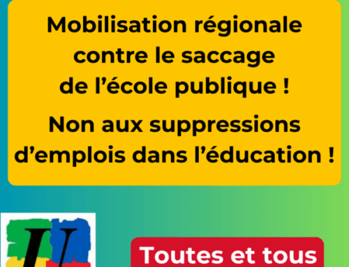 Mobilisation régionale contre le saccage de l’école publique : mardi 17 février 2026 !